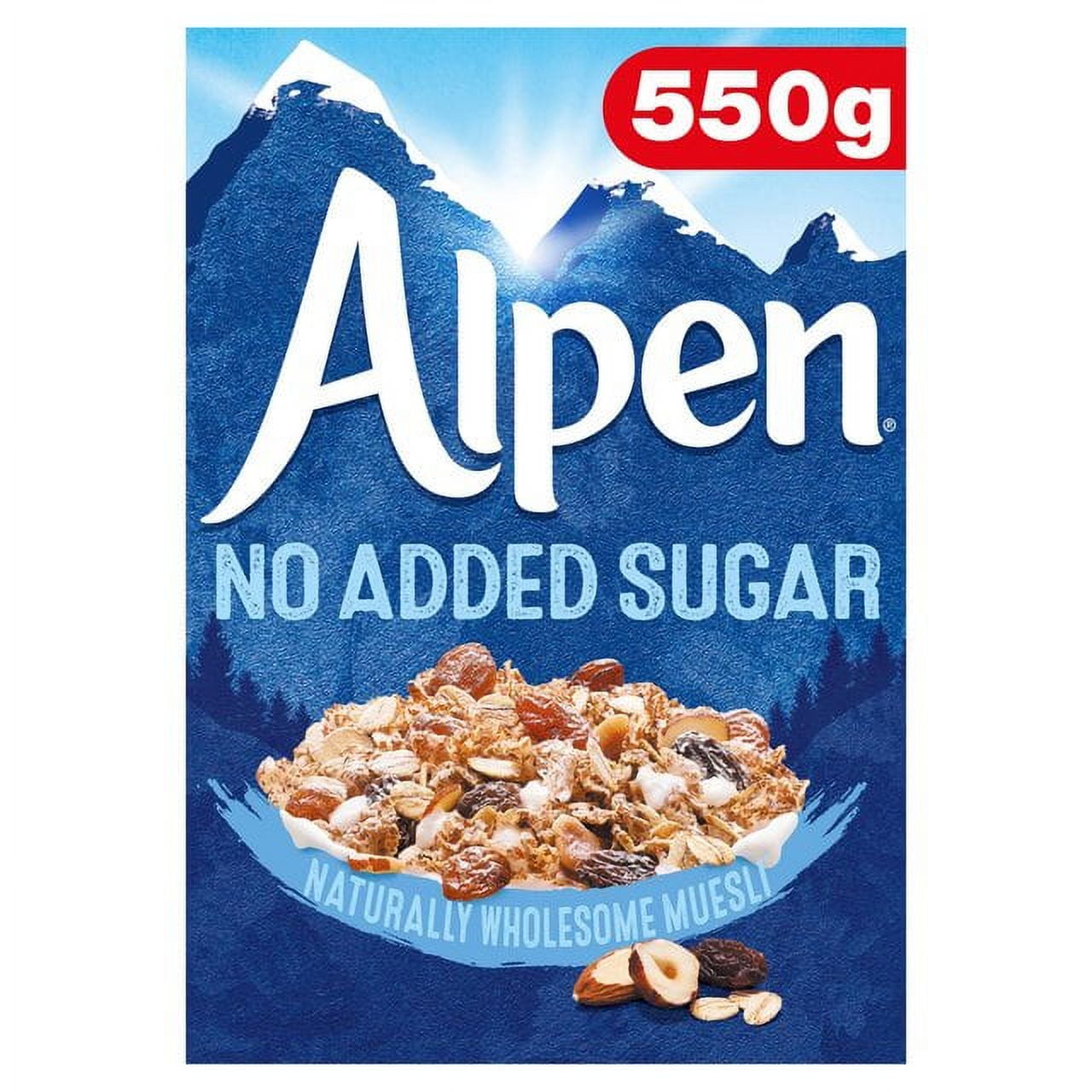 Alpen Cereal, No Sugar Added 550g