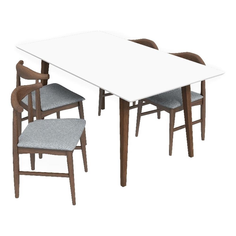 Alpen Mid Century Modern Kitchen Dining Room Table and Chairs
