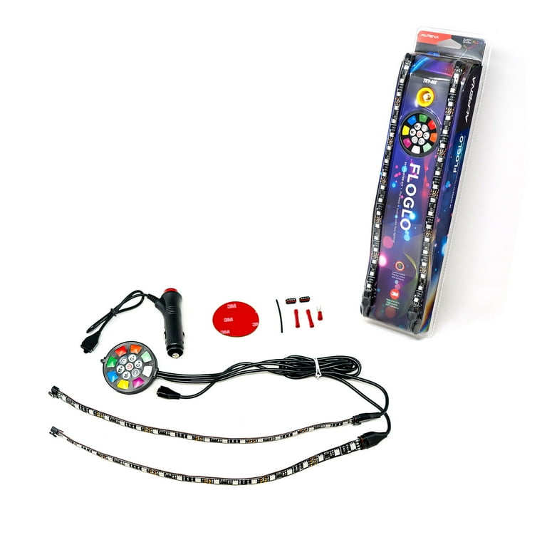 FloGlo LED Light Strip Starter Kit 2 x 12 Strips Walmart