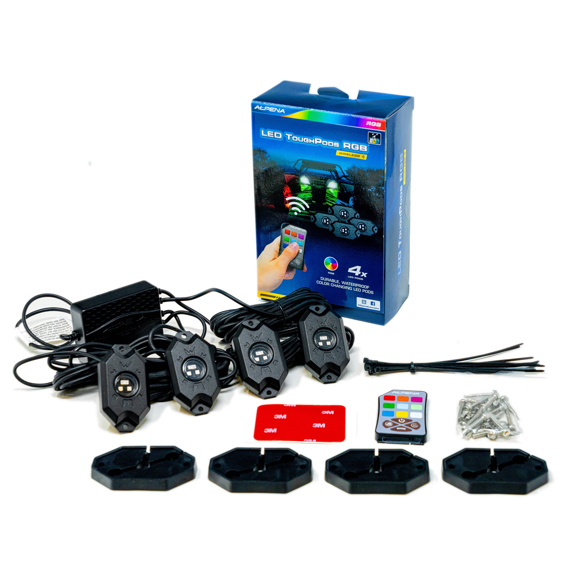 Alpena led tough pods rgb wireless remote hot sale