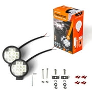 Alpena TrekTec New LED Pod Spotlight MR12, 2 Pack, 12V, Model 72008, Universal Fit for Trucks, SUVs