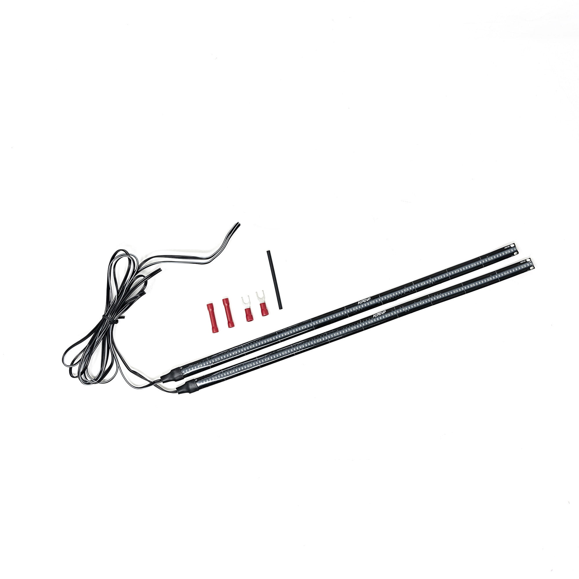 Alpena Ultraglowz Red LED Light Strips Interior Exterior Starter Kit, 2 x 12", 12V