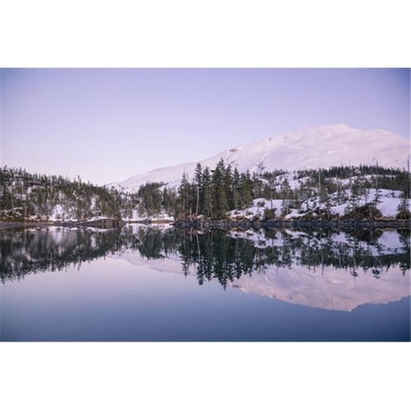 Alpenglow Over Chugach Mountains & Kings Bay Prince William Sound Whittier Southcentral Alaska USA Winter Poster Print by Kevin Smith, 38 x 24 - Large