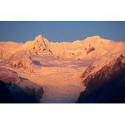 Alpenglow, Fox Glacier Neve, South Island, New Zealand Poster Print by David Wall 24 x 15