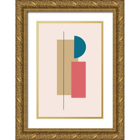 Alpenglow Workshop 13x18 Gold Ornate Wood Framed with Double Matting Museum Art Print Titled - Ordered Alignment II
