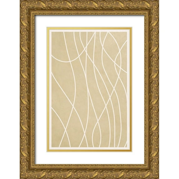 Alpenglow Workshop 13x18 Gold Ornate Wood Framed with Double Matting Museum Art Print Titled - Spaghetti Strands II