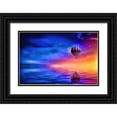 thumbnail image 1 of Alpenglow Workshop 14x11 Black Ornate Wood Framed with Double Matting Museum Art Print Titled - Into the West, 1 of 4