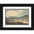 thumbnail image 1 of Alpenglow Workshop 14x11 Black Ornate Wood Framed with Double Matting Museum Art Print Titled - River Lands, 1 of 4