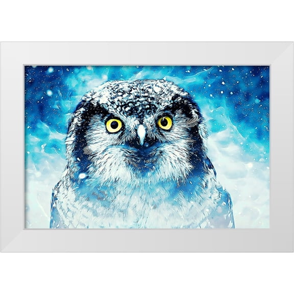 Alpenglow Workshop 14x11 White Modern Wood Framed Museum Art Print Titled - Hunter of the North