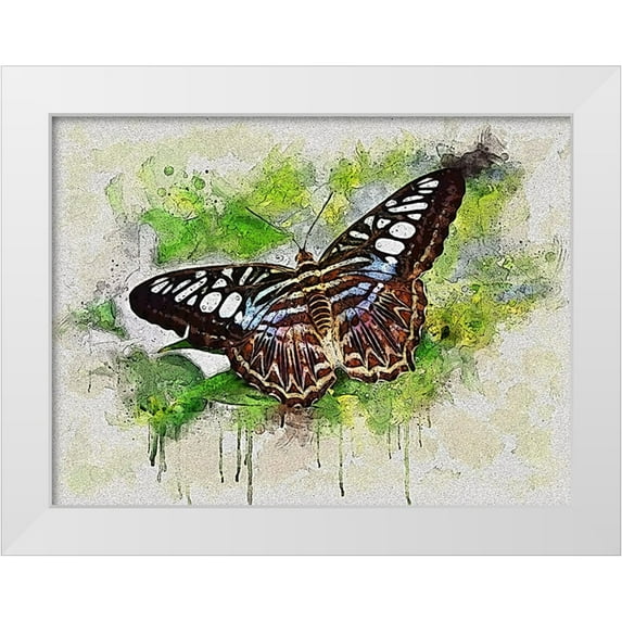 Alpenglow Workshop 14x12 White Modern Wood Framed Museum Art Print Titled - Outstretched Wings
