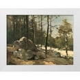 thumbnail image 1 of Alpenglow Workshop 14x12 White Modern Wood Framed Museum Art Print Titled - Rocky Path, 1 of 4