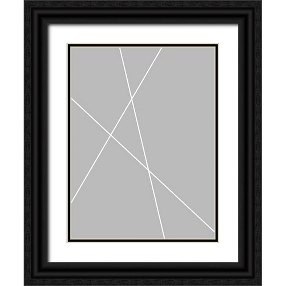 Alpenglow Workshop 15x18 Black Ornate Wood Framed with Double Matting Museum Art Print Titled - Pickup Sticks II