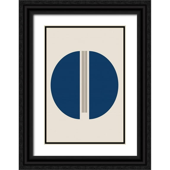 Alpenglow Workshop 17x24 Black Ornate Wood Framed with Double Matting Museum Art Print Titled - Semicircles and Lines