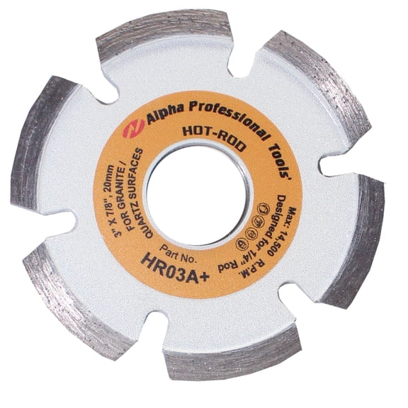 Alpha 3" Granite Hot-Rod Blade With 7/8" Arbor for 1/4" Rod