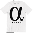 thumbnail image 1 of Alpha A Code Word Representing The Letter A Logo Symbol Men's T-Shirt, 1 of 4