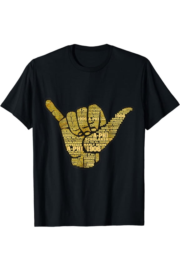 Alpha African Fraternity Hand Sign Words 1907 T-Shirt