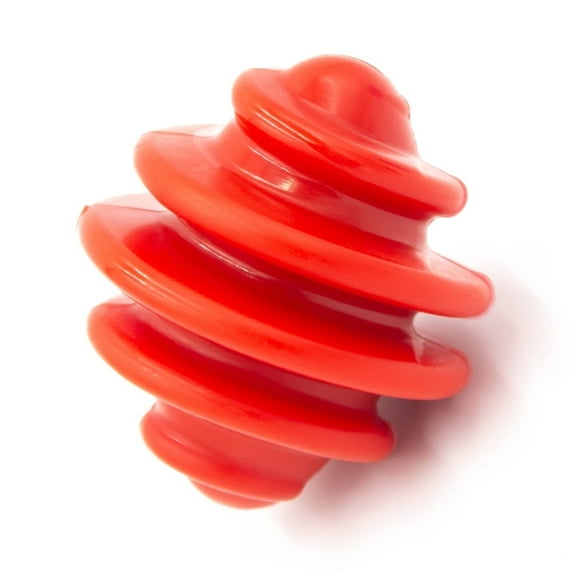Alpha Animal Spiral Heavy Duty Dog Chew Toy & Treat Spreader - Red
