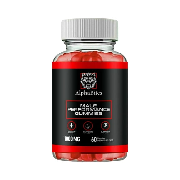 Alpha Bites Male Gummies - AlphaBites Natural Support For Men - 60 Gummies