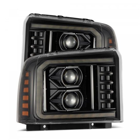 Alpha Black Luxxseries Projector Headlights for 2005-2007 Ford F250-F350-F450-F550 Super Duty
