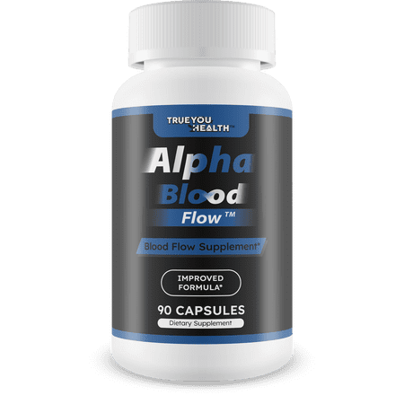 Alpha Blood Flow - Improved Formula - Our Best Alpha Boost Male Blood Circulation Supplements for Men - Circulatory Supplements Best Blood Flow Vasodilator Nitric Oxide Blood Flow Supplements for Men