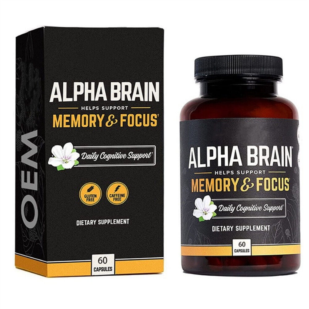 Alpha Brain Memory & Focus Capsule Cognitive Supplement Men&Women