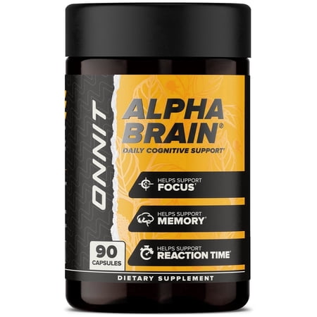 ONNIT Alpha BRAIN® Nootropic Focus Supplement, 90 Capsules