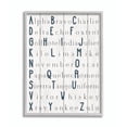 thumbnail image 1 of Alpha Bravo Charlie Kids Alphabet Word Design Gray Farmhouse Rustic Oversized Framed Giclee Texturized Art by Daphne Polselli, 1 of 7