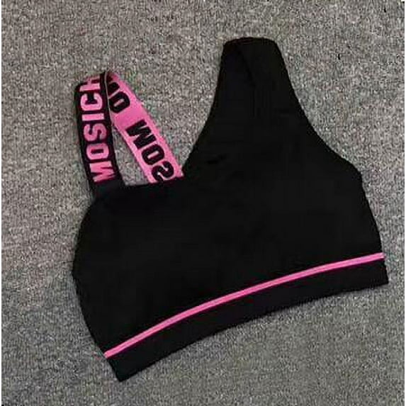Alpha C Apparel New Letter Cut Out Sports Bra Women Fitness Yoga Push up Gym Padded Sports Top Athletic Sexy Workout Running Clothing