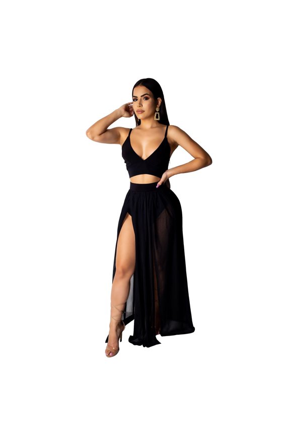 Women Sexy Casual Long Summer Dress Set