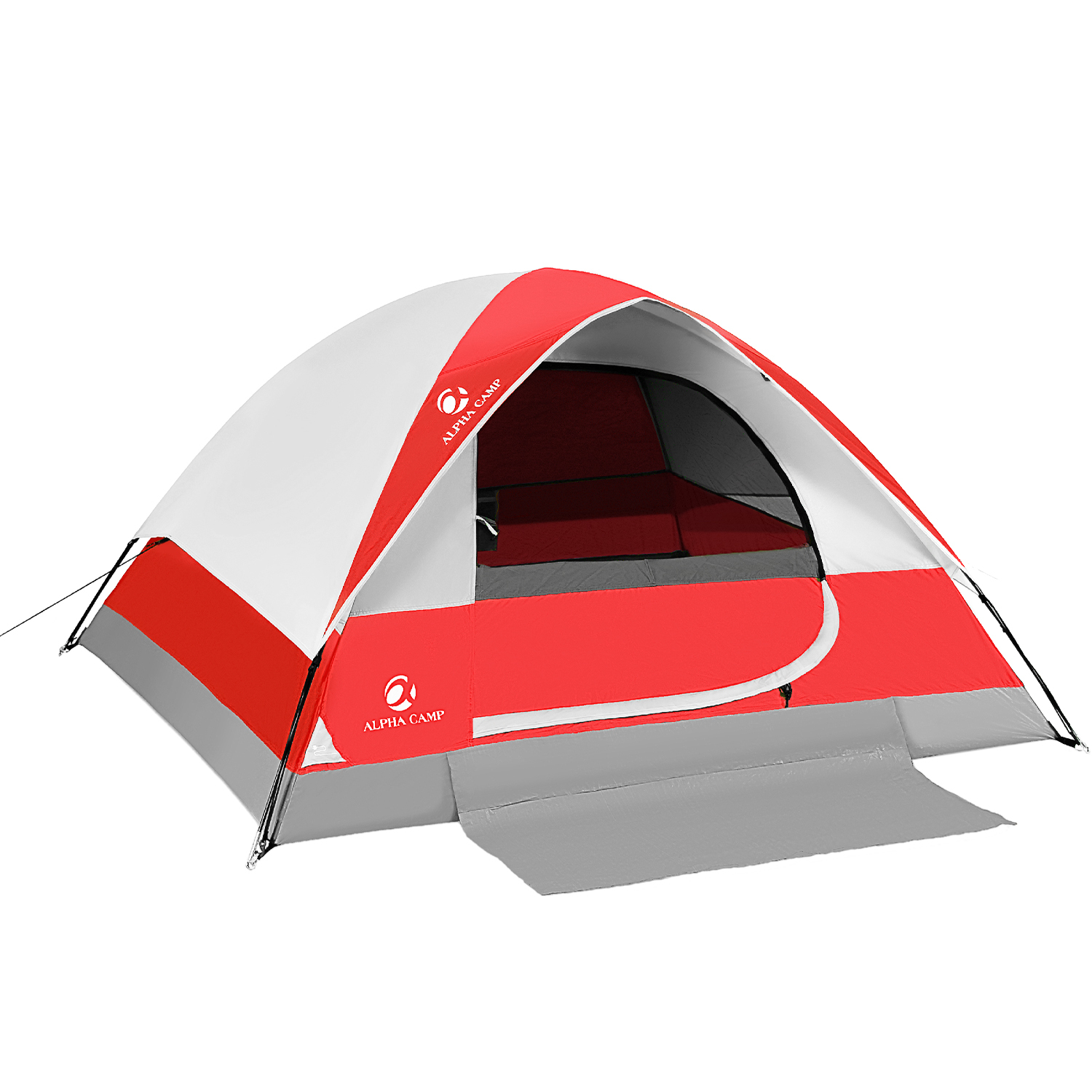 Alpha Camper 2Person Camping Dome Tent Portable Tent with Carry Bag