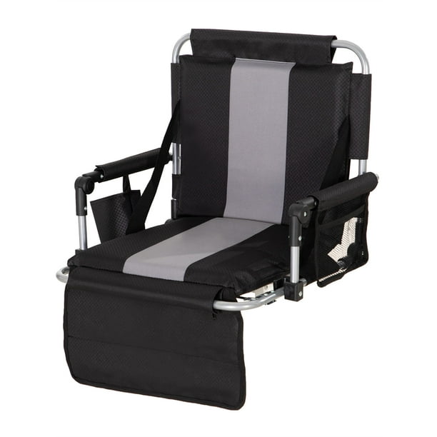 Alpha Camper Folding Portable Stadium Seat Chair for Bleachers with Arm