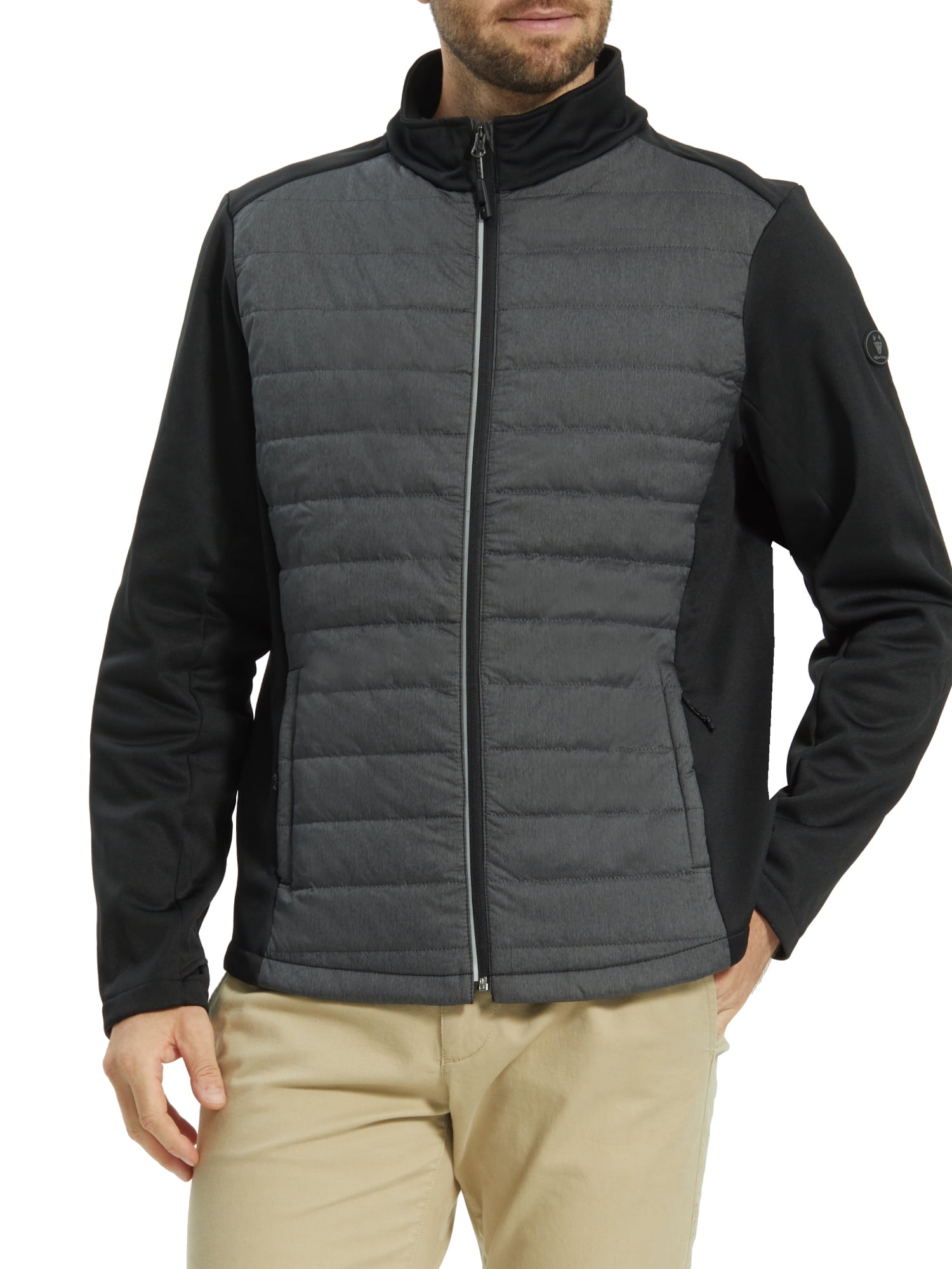 Alpha Camper Men's Lightweight Winter Thermal Track Jacket Zip Up