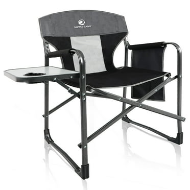 Oversized Saucer Camping Chair - Round Padded Outdoor Chair With Cup Holder