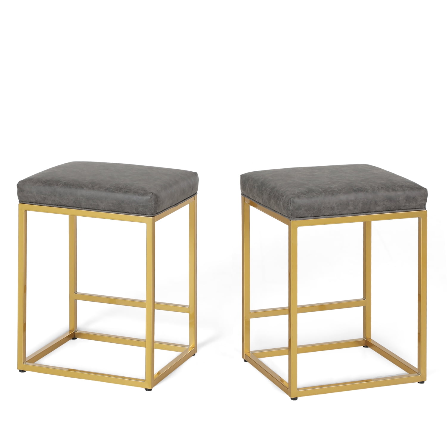 Alpha Camper Set of 2 Grey & Gold 24