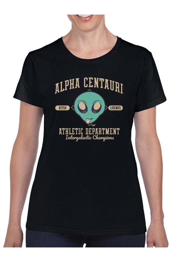 i Athletics - Alien Sports Emoji Graphic Women's T-shirt