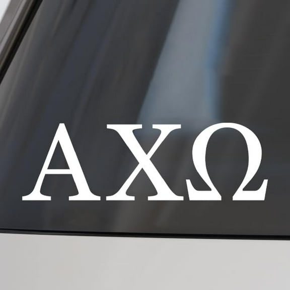 Alpha Chi Omega Car Decal Sticker- Greek Letters Design, Officially Licensed  Sorority Window Sticker