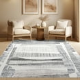 thumbnail image 1 of Alpha Contemporary 5' x 7' Gray and Beige Polyester Indoor Area Rug, 1 of 7
