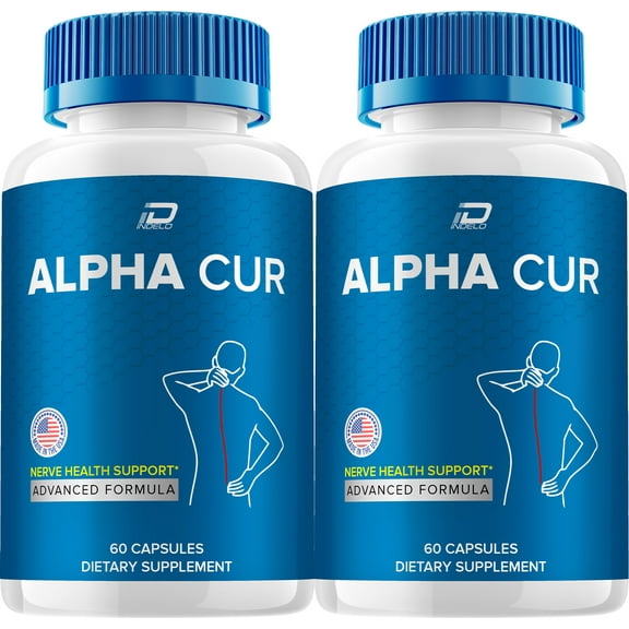 Alpha Cur Capsules – AlphaCur All Natural Glycogen Support, 2 Pack, 120 Capsules