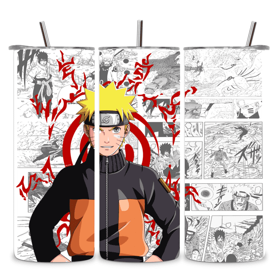 Alpha Custom Printing 20oz Tumbler with Straw – Naruto Classic Design
