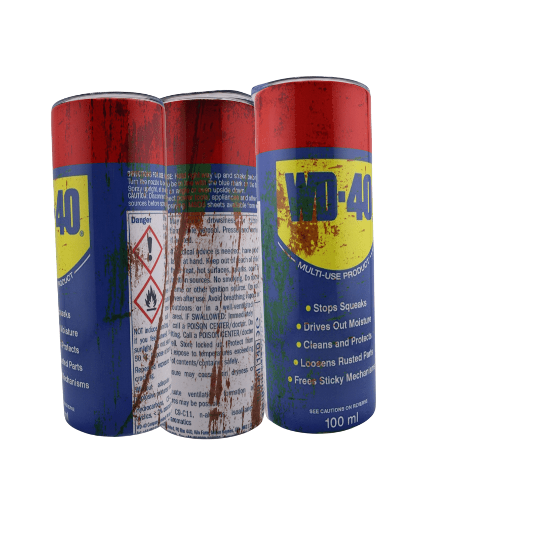 Alpha Custom Printing – WD-40 20oz Tumbler with Straw – Insulated