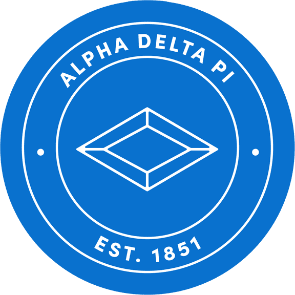 Alpha Delta Pi Car Decal Sticker - Officially Licensed Sorority Window Sticker, Full Color Circle Logo Design