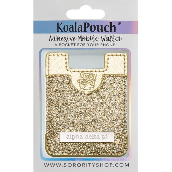 Alpha Delta Pi - Glitter Koala Pouch (Gold)