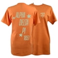 thumbnail image 1 of Alpha Delta Pi T-Shirt - Showgirl Design, 100% Cotton Soft T-Shirt, Size Medium, 1 of 7