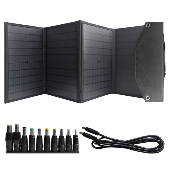 Alpha Digital S40 Foldable Solar Charging Panel with USB Power Supply, Durable & Waterproof