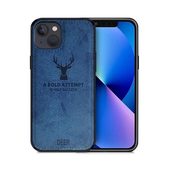 Alpha Digital IP14P-DEER-BL Designer Iphone 14 Plus Case, Blue