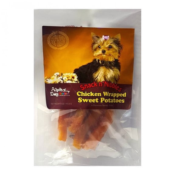 Alpha Dog Series Chicken Wrapped Sweet Potato - 4oz