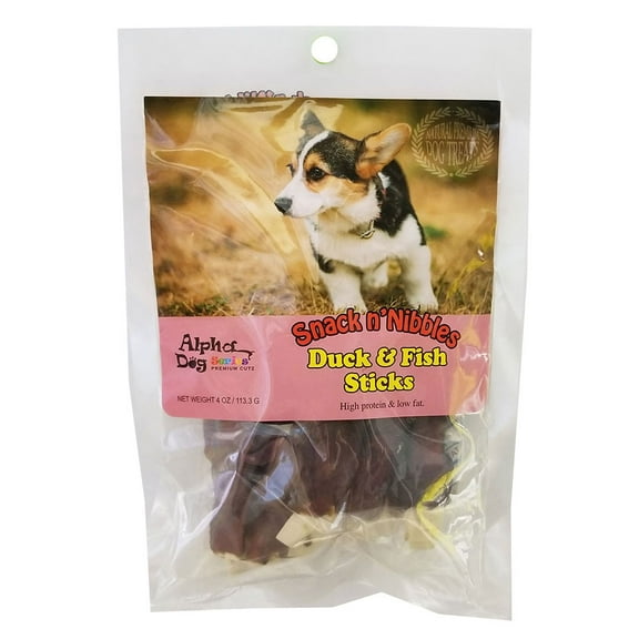 Alpha Dog Series Duck Wrapped Fish Sticks - 4oz (Pack of 5)