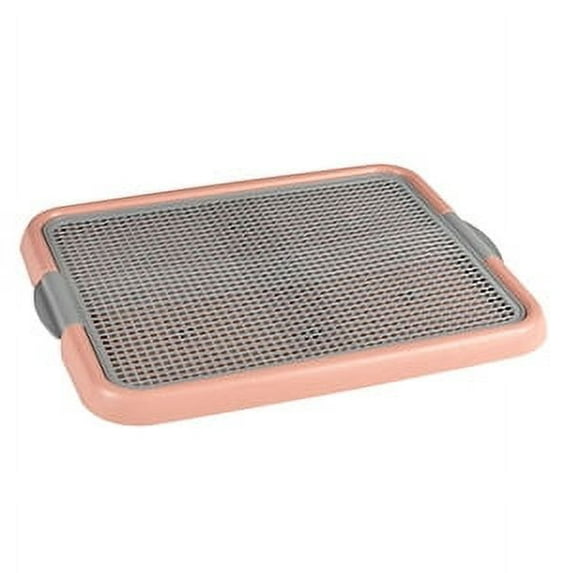 Alpha Dog Series Indoor Dog Toilet Pet Training Pad Trays (Grey/Pink)
