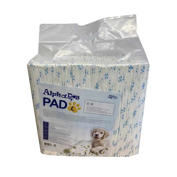 Alpha Dog Series Potty Training Pads Ultra Absorbent Large Pee Pads for Dogs Leak Proof Fast Drying Odor Neutralizer Protect Floors & Carpets (Large (28in x 34in) - 160ct)