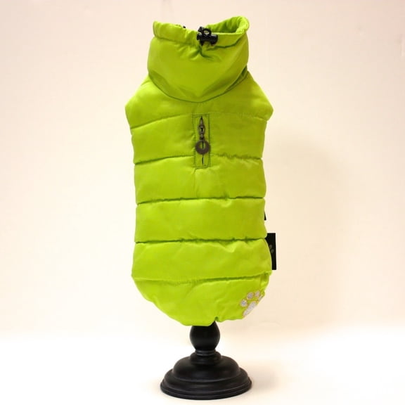 Alpha Dog Series Puffy Parka Vest - Neon Yellow (L)